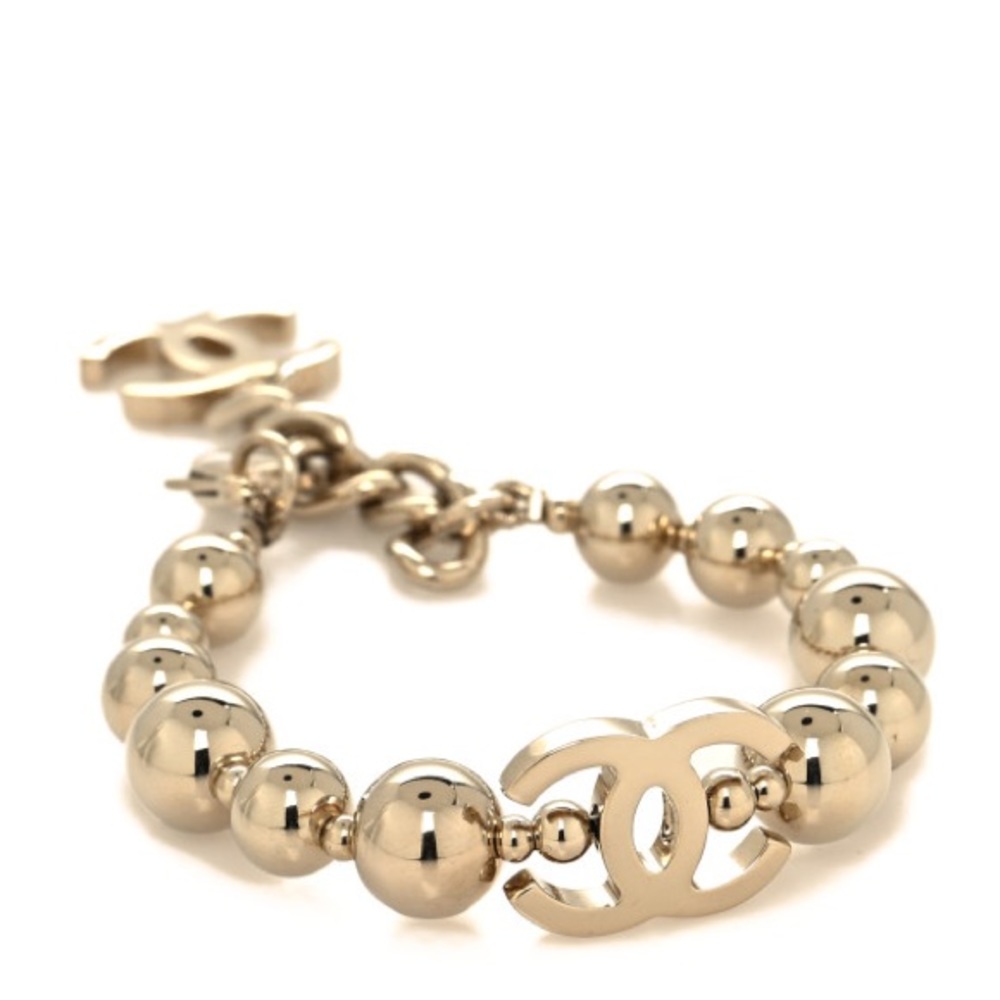 Chanel bead CC bracelet